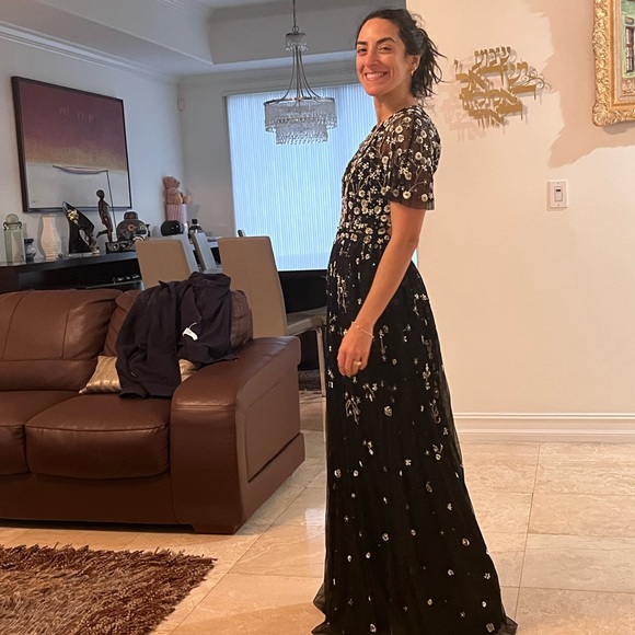 Needle & Thread London Embroidered Gown. US 2 - Picture 5 of 12